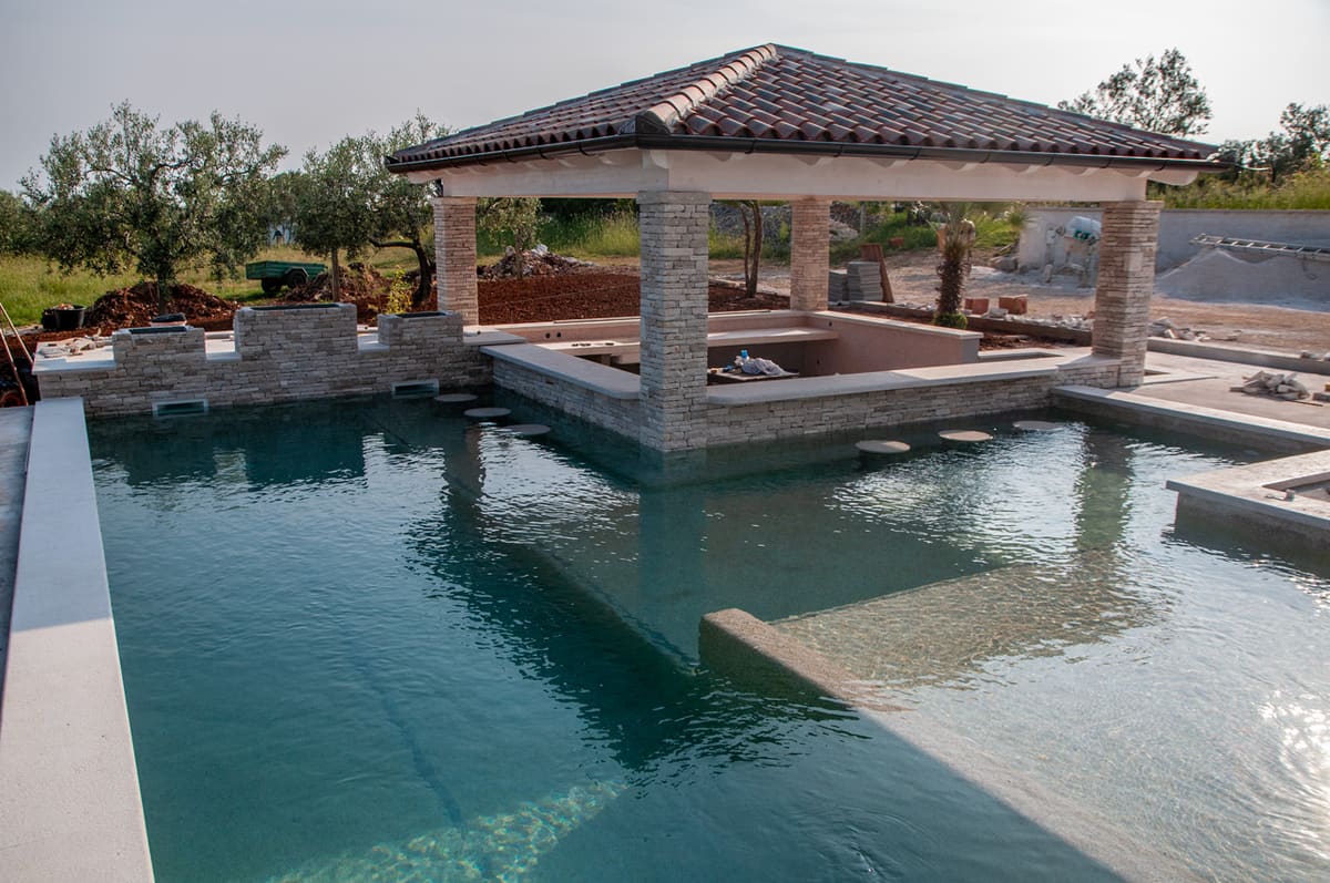 Pool Bar Construction 2014