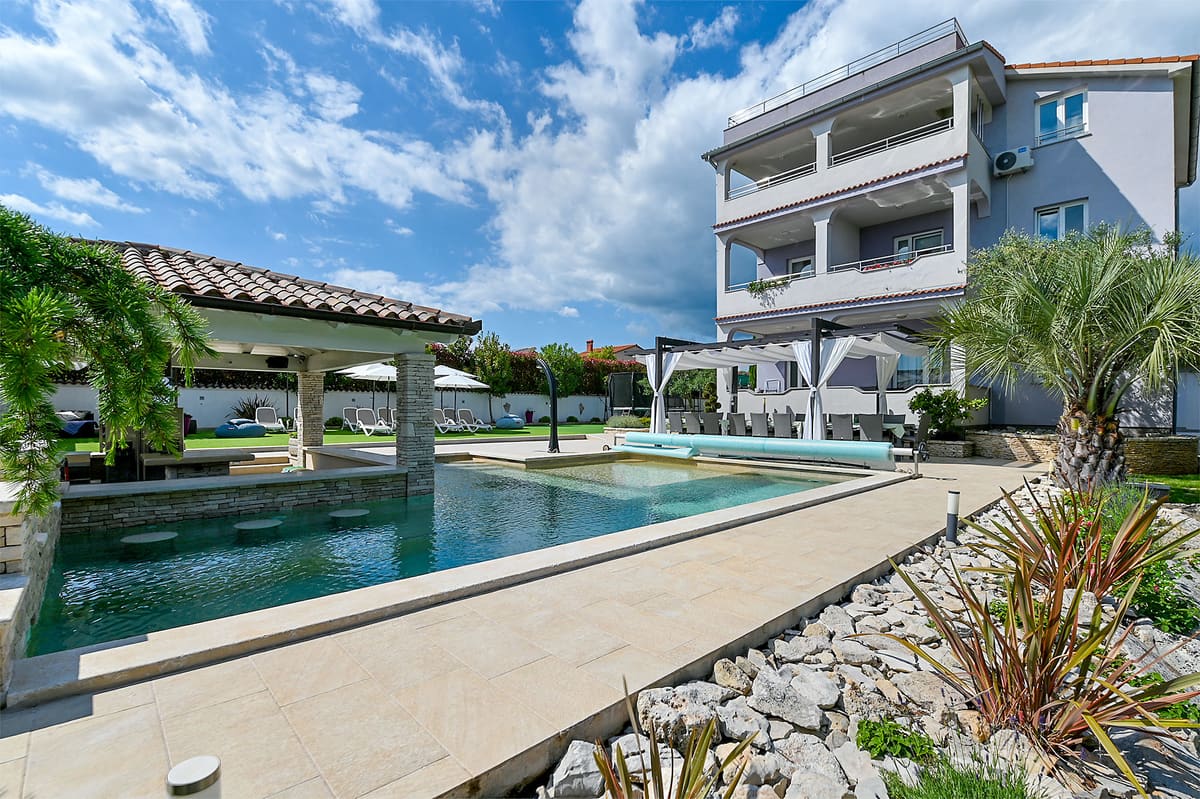 Pool with Bar Pavilion